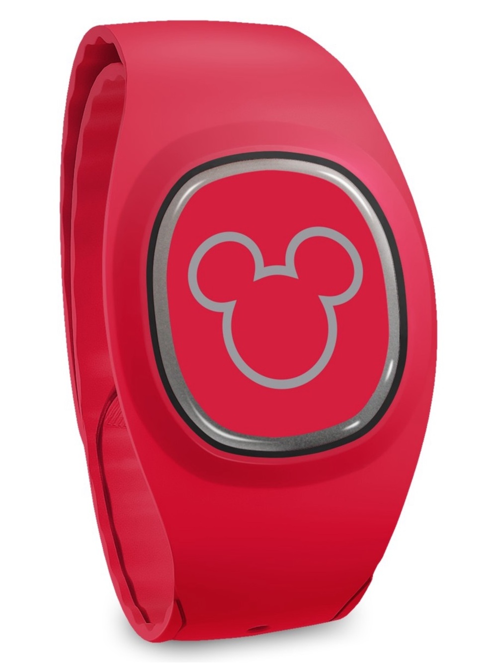 Disney Red MagicWear Wristband with Silver Mickey Icon